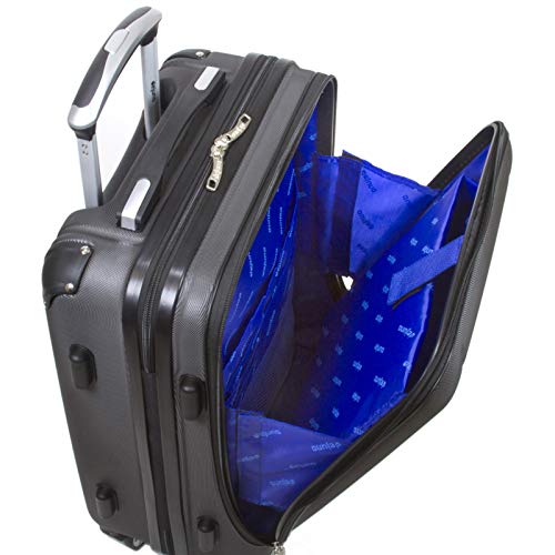 Dejuno Compact Hardside 20Inch Carryon Luggage with Laptop Pocket