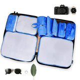 G4Free 9 Set Packing Cubes - Water Resistant Mesh Travel Luggage Accessories Packing Organizer with