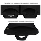 Arvok 17 17.3 Inch Water-resistant Canvas Fabric Laptop Sleeve With Handle Zipper Pocket/Notebook