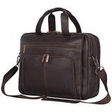 Kenneth Cole Reaction Colombian Leather Laptop Portfolio - EXCLUSIVE - Brown