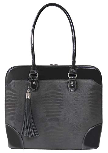 BFB Laptop Totes for Women – 13 Inch Laptop Shoulder Bag – Designer Handmade Handbag - Quality That’s Made to Last – Charcoal Gray