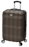 London Fog Kingsbury 25" Expandable Hardside Spinner, Coffee