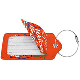 Welcome to The Swamp Florida Gator Gators Fishing Luggage Tag Leather Luggage Decor with Privacy Cover Stainless Steel