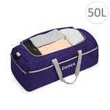 Gonex 50L Packable Travel Duffle, Lightweight Luggage Duffel Sports Gym Bag with Shoe Compartment