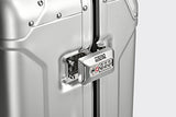 Zero Halliburton Geo Aluminum 3.0-Carry-On 4-Wheel Spinner, Silver