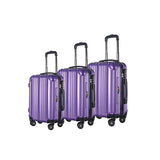 BRIO Luggage 3-piece Hardside Spinner Luggage Set Silver