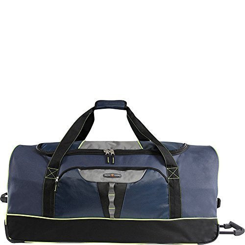 Pacific Coast 35" Extra Large Rolling Duffel Bag, Navy One Size