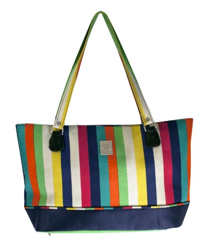 Jenni Chan Computer Tote, Multi Stripes, One Size