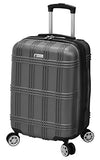 London Fog Kingsbury 21" Expandable Hardside Spinner Carry-On, Titanium