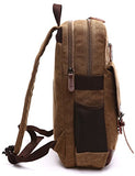 Aidonger Vintage Canvas Laptop Backpack School Backpack (Khaki)