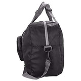 Foldable Duffle Gym Bag Travel Carry On Folding Soft Polyester with Adjustable Shoulder Hand Straps