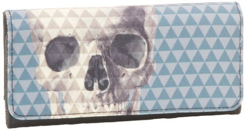 Loungefly LFWA0305 Skull With Pyramid Studs Trifold Wallet,Multi,8" x 4"