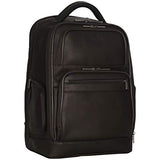 Kenneth Cole Reaction Colombian Leather Double Gusset 15.6” Computer Backpack, Brown One Size