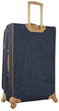 Nicole Miller Paige Collection 24" Expandable Luggage Spinner (Navy)