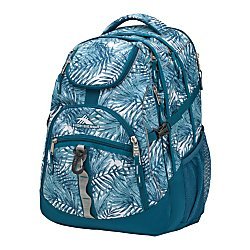 High Sierra(R) Access Backpack With 17In. Laptop Pocket, Lagoon/Palms