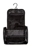 Original Penguin Faux Leather Hanging Toiletry Travel Kit (One Size, Black)
