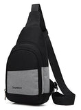Scarleton Classic Sling Bag H20540103 - Black/Grey