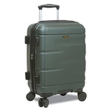 Dejuno Emerson 3-Piece Hardside Expandable Spinner Luggage Set, Green