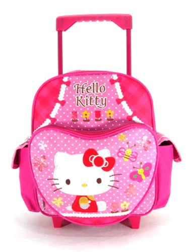 Small Rolling Backpack - Hello Kitty - Garden