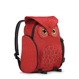 Darling'S Owl Padded Straps Quilted Daypack / Backpack - Medium - Red