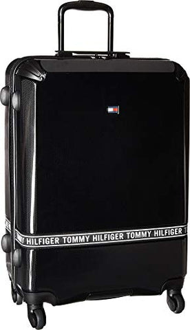 Tommy Hilfiger Unisex Courtside 24" Upright Suitcase Black One Size