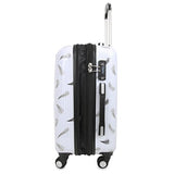 J World New York Women'S Art Polycarbonate Carry-On Luggage, Feather