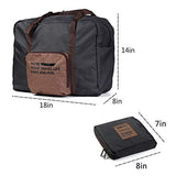 Foldable Lightweight Nylon Duffel Luggage Bag Tote for Travel Gym 4 Colors (Steel Grey)