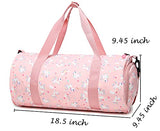 Choco Mocha Kids Duffle Bag for Girls Unicorn Duffle Bags for Girls Overnight Bag for Toddler Girl Duffel Bag Kids Travel Bags Weekender Weekend Bag for Little Teenage Girls Gym Bag Baby Sleepover Gift, Pink