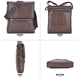 Dasein Vintage Leather Messenger Bags Shoulder Medium/Small Crossbody ipad Briefcase Purse Flapover