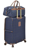 London Fog Kensington II 20" Wide Mouth Duffle, Navy Window Pane
