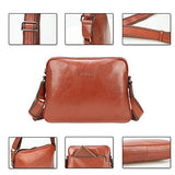 Banuce Vintage Full Grains Italian Leather Messenger Bag for Men Shoulder Crossbody Bag Business