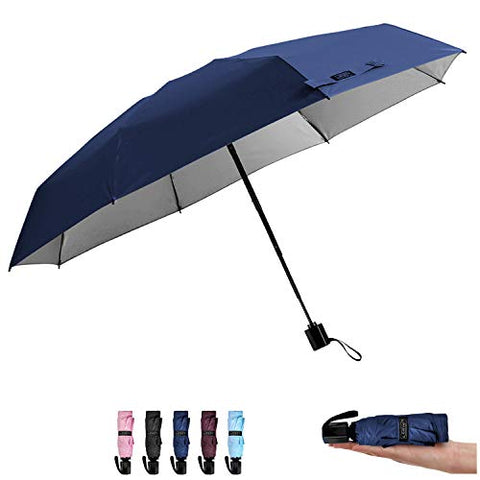 G4Free Compact Mini Travel Umbrella UV Protection Sun & Rain Folding Umbrella Windproof Lightweight