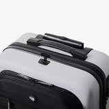 Mia Toro Mio Calcare Italy Hardside Spinner 14 Inch Companion Bag, Charcoal