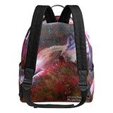 Backpack Wolf Galaxy Images Womens Laptop Backpacks School Hiking Travel Daypack