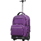 Olympia Usa Melody 19" Rolling Laptop Backpack (Purple)