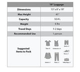 Rockland Luggage 19 Inch Expandable Spinner Carry On, Blue, One Size