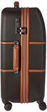 Delsey Luggage Chatelet Hard+, Medium Checked Luggage, Hard Case Spinner Suitcase, Chocolate Brown