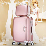 Fashion Wheels Suitcases And Travel Bags Valise Cabine Valiz Koffer Suitcase Maletas Carry On Rolling Luggage,Red,22