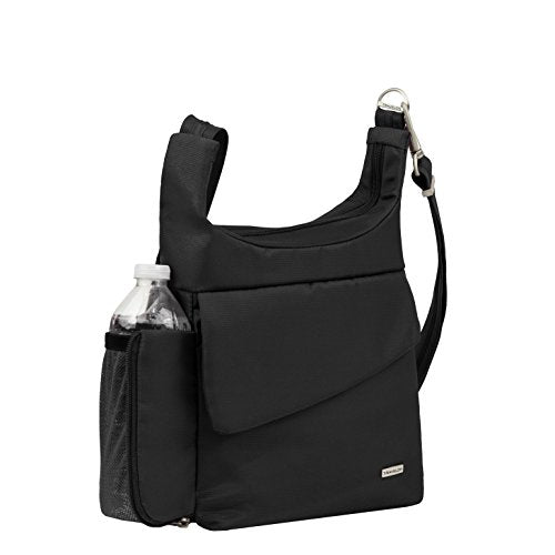 Travelon AntiTheft Classic Messenger Bag, Black, One Size