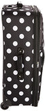 Rockland Luggage 3 Piece Printed Luggage Set, Black Dot, Medium