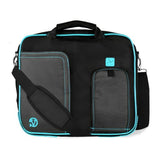 Vangoddy Pindar Sling – Black Aqua Blue Pro Deluxe Shoulder Messenger Carrying Bag For Lenovo
