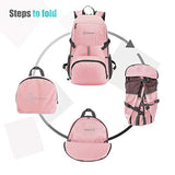 ZOMAKE Lightweight Packable Travel Backpack, 35L Water Resistant Hiking Daypack Foldable Backpack for Women Men, Outdoor Camping