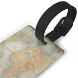 Luggage Tags Retro World Map Special Travel Name Tag Holder Labels
