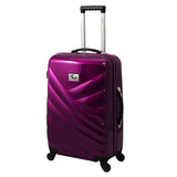 Chariot Veneto 3-Piece Hardside Lightweight Upright Spinner Luggage Set, Violet