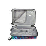 ful Luggage Tie-dye Swirl 28 Inch Expandable Spinner Rolling Suitcase, Hard Case