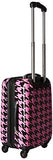 Chariot Houndstooth 20-Inch Hardside Lightweight Expandable Carry, Fuchsia