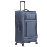 Lightweight Large Luggage Sets 2 piece - Reinforced Suitcases Set (Navy)