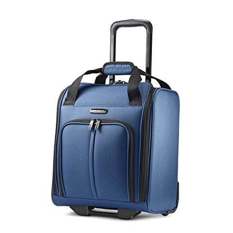 Samsonite Leverage Lte Underseat Carry On Boarding Bag With Wheels, Poseidon Blue