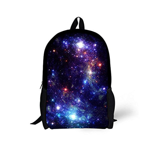 Bigcardesigns Galaxy Backpack For Girls School Book Bag Teenagers