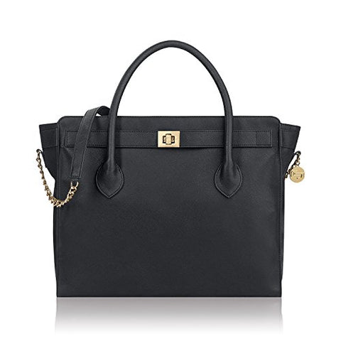 Solo Madison Tote Bag with Laptop Compartment, Black